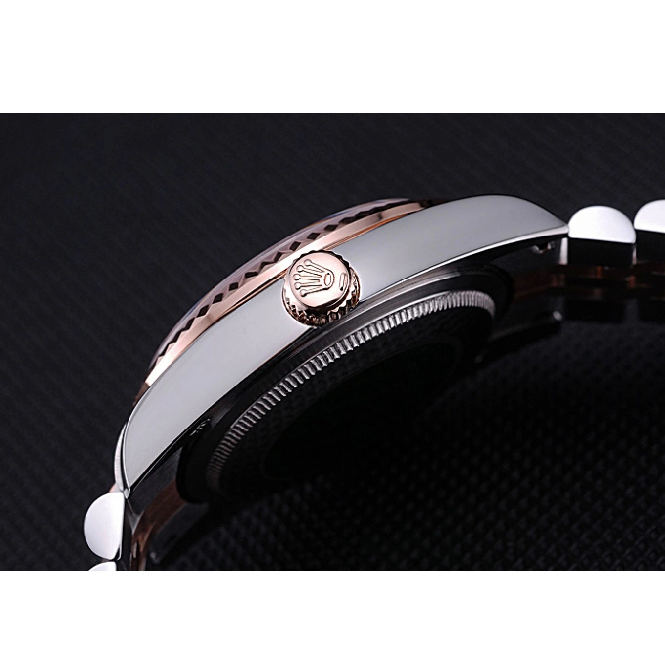 Best AAA Replica Sites Dial Steel and Black Rolex 622545 Bracelet DateJust Stainless Gold 0607